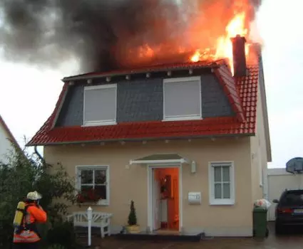 Wohnungsbrand nach Blitzeinschlag